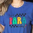 Pre-K Paraprofessional Teacher Back To School Vibes Women's Heather T-Shirt Heather True Royal