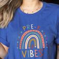 Pre K Vibes Back To School Student Teacher Women's Heather T-Shirt Heather True Royal Pre K Vibes Back To School Student Teacher Women's Heather T-Shirt Heather True Royal