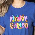 Preppy Kindergarten First Day Of School Teachers Girls Boys Women's Heather T-Shirt Heather True Royal