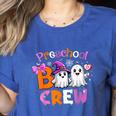 Preschool Boo Crew Preschool Halloween Costume Teacher Kid Women's Heather T-Shirt Heather True Royal Preschool Boo Crew Preschool Halloween Costume Teacher Kid Women's Heather T-Shirt Heather True Royal