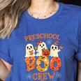 Preschool Boo Crew Halloween Costume For Teacher Kids Women's Heather T-Shirt Heather True Royal Preschool Boo Crew Halloween Costume For Teacher Kids Women's Heather T-Shirt Heather True Royal