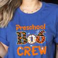 Preschool Boo Crew Halloween Teachers Students Costume Women's Heather T-Shirt Heather True Royal