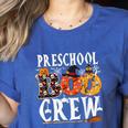 Preschool Boo Crew Teacher Halloween Women's Heather T-Shirt Heather True Royal Preschool Boo Crew Teacher Halloween Women's Heather T-Shirt Heather True Royal