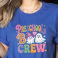 Preschool Boo Crew Preschool Teacher Student Halloween Women's Heather T-Shirt Heather True Royal Preschool Boo Crew Preschool Teacher Student Halloween Women's Heather T-Shirt Heather True Royal