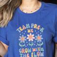Preschool Teacher Appreciation Team Pre-K Grow With The Flow Women's Heather T-Shirt Heather True Royal Preschool Teacher Appreciation Team Pre-K Grow With The Flow Women's Heather T-Shirt Heather True Royal