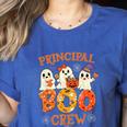 Principal Teacher Boo Crew Halloween Spooky Costume Women's Heather T-Shirt Heather True Royal Principal Teacher Boo Crew Halloween Spooky Costume Women's Heather T-Shirt Heather True Royal