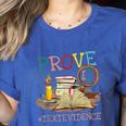 Prove It Text Evidence English Teacher Reading Teacher Women's Heather T-Shirt Heather True Royal Prove It Text Evidence English Teacher Reading Teacher Women's Heather T-Shirt Heather True Royal