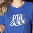 PTA Squad Parent Teacher Association Back To School Teacher Women's Heather T-Shirt Heather True Royal
