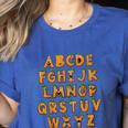 Pumpkin ABC Halloween Alphabet Costume School Teacher Kids Women's Heather T-Shirt Heather True Royal Pumpkin ABC Halloween Alphabet Costume School Teacher Kids Women's Heather T-Shirt Heather True Royal