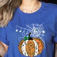 Pumpkin Music Teacher Halloween Fall Music Notes Autumn Women's Heather T-Shirt Heather True Royal Pumpkin Music Teacher Halloween Fall Music Notes Autumn Women's Heather T-Shirt Heather True Royal