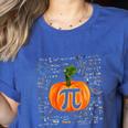 Pumpkin Pi Math Teacher Halloween Pumpkin Pi Women's Heather T-Shirt Heather True Royal