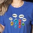Punctuation Marks Wait What I Agree Stop English Teacher Women's Heather T-Shirt Heather True Royal Punctuation Marks Wait What I Agree Stop English Teacher Women's Heather T-Shirt Heather True Royal