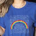 Rainbow Math Equation Teacher Nerd Retro LGBT Gay Pride Flag Women's Heather T-Shirt Heather True Royal Rainbow Math Equation Teacher Nerd Retro LGBT Gay Pride Flag Women's Heather T-Shirt Heather True Royal