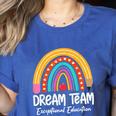 Rainbow Pencil Dream Exceptional Education Team SPED Teacher Women's Heather T-Shirt Heather True Royal Rainbow Pencil Dream Exceptional Education Team SPED Teacher Women's Heather T-Shirt Heather True Royal