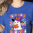 Read More Books Ghost Reading Book Teacher Halloween Women's Heather T-Shirt Heather True Royal Read More Books Ghost Reading Book Teacher Halloween Women's Heather T-Shirt Heather True Royal