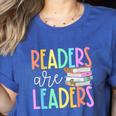 Readers Are Leaders Reading Book Lovers Teacher Women Kids Women's Heather T-Shirt Heather True Royal Readers Are Leaders Reading Book Lovers Teacher Women Kids Women's Heather T-Shirt Heather True Royal