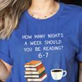 Reading 67 Six Seven Meme English Teacher Book Lover Women's Heather T-Shirt Heather True Royal Reading 67 Six Seven Meme English Teacher Book Lover Women's Heather T-Shirt Heather True Royal