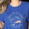 Take Reading English Teacher Library Alien Space T-S Tie Dye Women's Heather T-Shirt Heather True Royal Take Reading English Teacher Library Alien Space T-S Tie Dye Women's Heather T-Shirt Heather True Royal