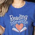 Reading Intervention Teacher Women's Heather T-Shirt Heather True Royal Reading Intervention Teacher Women's Heather T-Shirt Heather True Royal