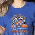 Reading Specialist Halloween Reading Teacher For Men Women Women's Heather T-Shirt Heather True Royal
