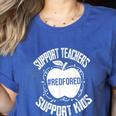 Red For Ed 2019 Support Teachers Support Kids Teacher Women's Heather T-Shirt Heather True Royal Red For Ed 2019 Support Teachers Support Kids Teacher Women's Heather T-Shirt Heather True Royal