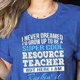 Resource Teacher Tshirt Men Women Women's Heather T-Shirt Heather True Royal Resource Teacher Tshirt Men Women Women's Heather T-Shirt Heather True Royal