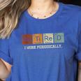 Retired Chemistry Teacher Science Retirement Chemistry Women's Heather T-Shirt Heather True Royal