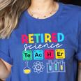Retired Science Teacher Periodic Table Teacher Life Women's Heather T-Shirt Heather True Royal