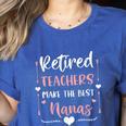 Retired Teachers Make The Best Nanas Cute G Ma Nana Grandma Women's Heather T-Shirt Heather True Royal Retired Teachers Make The Best Nanas Cute G Ma Nana Grandma Women's Heather T-Shirt Heather True Royal