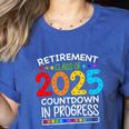 Retirement Class Of 2025 Teacher Countdown Loading Teacher Women's Heather T-Shirt Heather True Royal