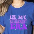 In My Retirement Era Groovy Retired Teacher 2025 Women Women's Heather T-Shirt Heather True Royal