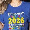 Retirement Primary Elementary Teacher 2026 Retiring Progress Women's Heather T-Shirt Heather True Royal Retirement Primary Elementary Teacher 2026 Retiring Progress Women's Heather T-Shirt Heather True Royal
