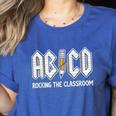 Retro Abcd Teacher Novelty Back To School Teacher Women's Heather T-Shirt Heather True Royal Retro Abcd Teacher Novelty Back To School Teacher Women's Heather T-Shirt Heather True Royal