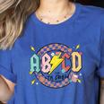 Retro ABCD Transitional Kindergarten Teacher Tour TK Teacher Women's Heather T-Shirt Heather True Royal