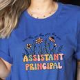 Retro Floral Assistant Principal Shirt For Teachers Day Women's Heather T-Shirt Heather True Royal