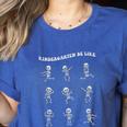 Retro Halloween Kindergarten Teacher Skeleton Trick Or Treat Men Women Kids Women's Heather T-Shirt Heather True Royal Retro Halloween Kindergarten Teacher Skeleton Trick Or Treat Men Women Kids Women's Heather T-Shirt Heather True Royal