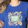 Retro Hooray It's Art Day Art Teacher Back To School Women Women's Heather T-Shirt Heather True Royal Retro Hooray It's Art Day Art Teacher Back To School Women Women's Heather T-Shirt Heather True Royal