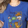 Retro Howdy Pre-K Back To School Western Teacher Women's Heather T-Shirt Heather True Royal Retro Howdy Pre-K Back To School Western Teacher Women's Heather T-Shirt Heather True Royal