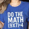 Retro Do The Math Teacher For Men Women Kid Boy Girl Women's Heather T-Shirt Heather True Royal Retro Do The Math Teacher For Men Women Kid Boy Girl Women's Heather T-Shirt Heather True Royal