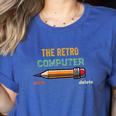 Retro Old-School Computer Pencil Tech Teacher Women's Heather T-Shirt Heather True Royal Retro Old-School Computer Pencil Tech Teacher Women's Heather T-Shirt Heather True Royal