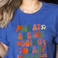 Retro PE Teacher What Are We Doing Today School Coach Women Women's Heather T-Shirt Heather True Royal