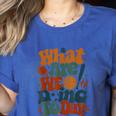 Retro PE Teacher What Are We Doing Today School Coach Women Women's Heather T-Shirt Heather True Royal Retro PE Teacher What Are We Doing Today School Coach Women Women's Heather T-Shirt Heather True Royal