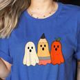 Retro Pencil Ghost Boo Spooky Teacher Halloween Costume Women's Heather T-Shirt Heather True Royal Retro Pencil Ghost Boo Spooky Teacher Halloween Costume Women's Heather T-Shirt Heather True Royal