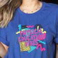 Retro Physical Education Vibes Gym Teacher Phys Ed Teacher Women's Heather T-Shirt Heather True Royal