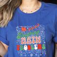 Retro Sleighing Math Problems Santa Math Teacher Christmas Women's Heather T-Shirt Heather True Royal Retro Sleighing Math Problems Santa Math Teacher Christmas Women's Heather T-Shirt Heather True Royal