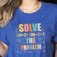 Retro Solve The Problem 67 Meme Joke Math Teacher Women's Heather T-Shirt Heather True Royal Retro Solve The Problem 67 Meme Joke Math Teacher Women's Heather T-Shirt Heather True Royal