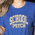 Retro Wildflower School Psych Teacher School Psychologist Women's Heather T-Shirt Heather True Royal