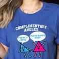 Right Acute Triangle Math Teacher Cool Geometry Women's Heather T-Shirt Heather True Royal Right Acute Triangle Math Teacher Cool Geometry Women's Heather T-Shirt Heather True Royal