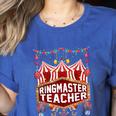 Ringmaster Teacher Costume – Carnival Birthday Style Women's Heather T-Shirt Heather True Royal Ringmaster Teacher Costume – Carnival Birthday Style Women's Heather T-Shirt Heather True Royal