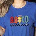 Rock Abcd Back To School Abcd Preschool Teacher Appreciation Women's Heather T-Shirt Heather True Royal Rock Abcd Back To School Abcd Preschool Teacher Appreciation Women's Heather T-Shirt Heather True Royal
